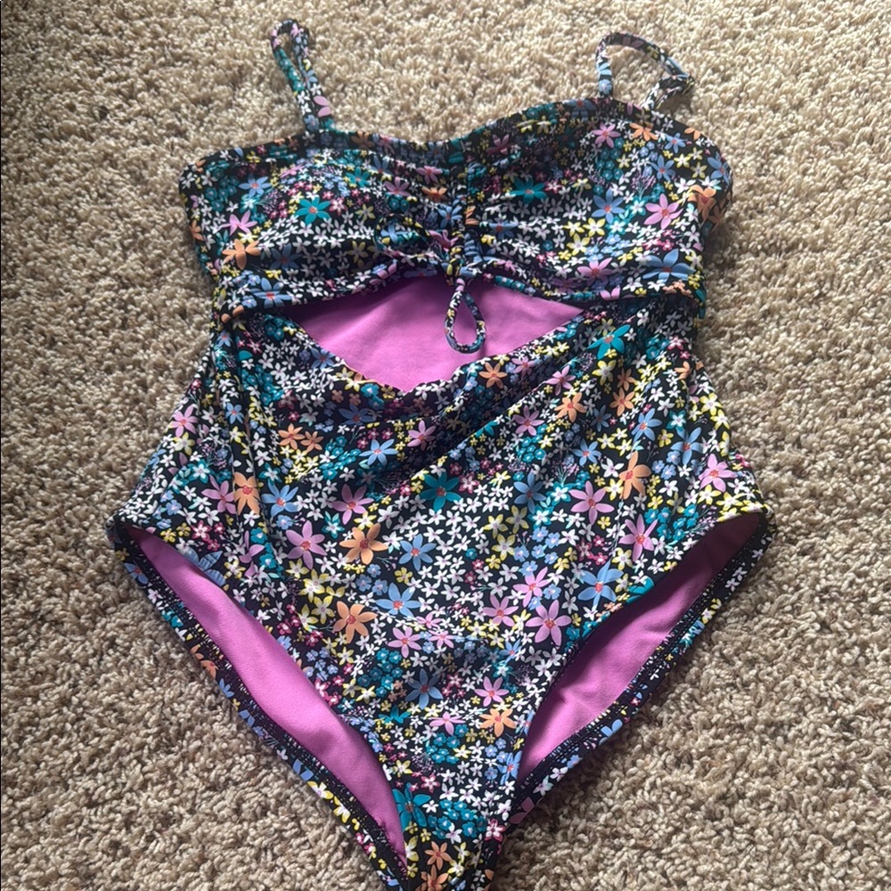 Hobie Kids Floral One Piece Swimsuit - Multicolor